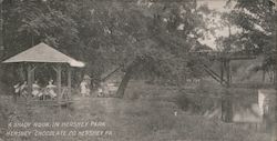 A Shady Nook in Hershy Park Postcard