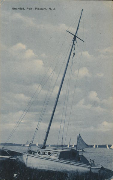 Stranded Yacht Point Pleasant New Jersey