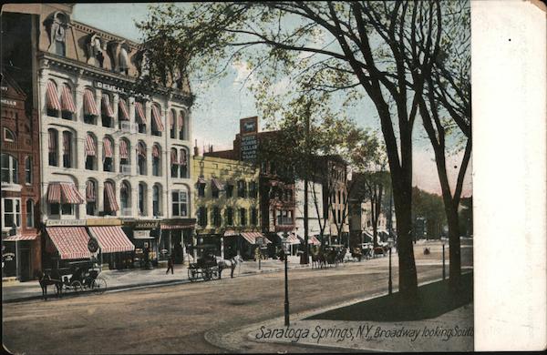 Broadway looking South Saratoga Springs New York