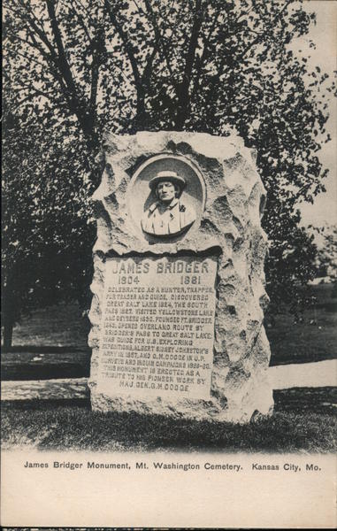 James Bridger Monument, Mt. Washington Cemetary Kansas City Missouri