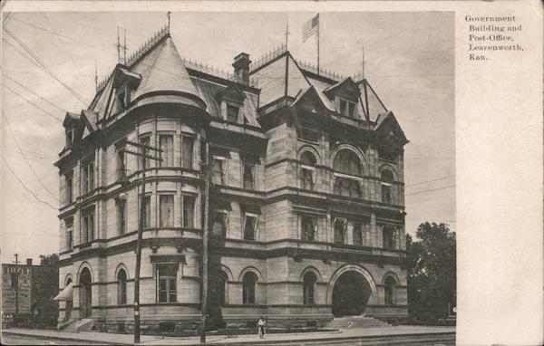 Government Building and Post-Office Leavenworth Kansas
