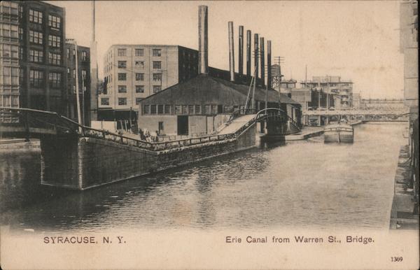 Erie Canal from Warren Street Bridge Syracuse New York