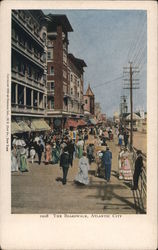 The Boardwalk Atlantic City, NJ Postcard Postcard Postcard