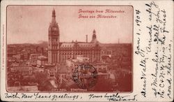 Greetings from Milwaukee Wisconsin Postcard Postcard Postcard