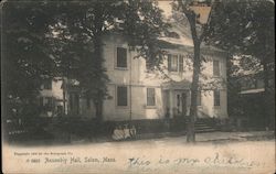 Assembly Hall Salem, MA Postcard Postcard Postcard