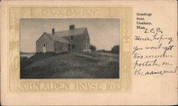 John Alden House 1653 Postcard