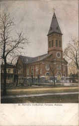 St. Patrick's Cathedral Parsons, KS Postcard Postcard Postcard