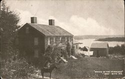 Banks of the Kennebec Bath, ME Postcard Postcard Postcard