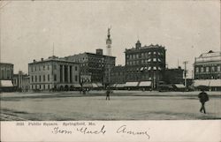 Public Square Springfield, MO Postcard Postcard Postcard