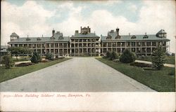 Main Building Soldiers' Home Hampton, VA Postcard Postcard Postcard