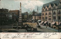 Parade Looking Up State Street Postcard