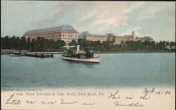 Royal Poinciana & Lake Worth Palm Beach, FL Postcard Postcard Postcard