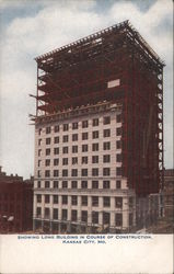 Showing Long Building in Course of Construction Kansas City, MO Postcard Postcard Postcard