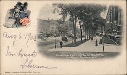 Broadway from Piazza of US Hotel Postcard