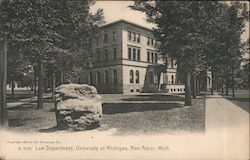 Law Department, University of Michigan Postcard