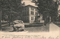 Law Department, University of Michigan Postcard