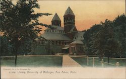 Library, University of Michigan Postcard