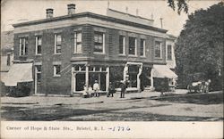 Corner of Hope & State Streets Bristol, RI Postcard Postcard Postcard