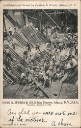 John G. Myers & Company's Store Disaster 1905 Albany, NY Postcard Postcard Postcard