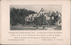 Whittle Springs Hotel Tennessee Postcard Postcard Postcard