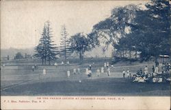 On the Tennis Courts at Prospect Park Troy, NY Postcard Postcard Postcard