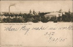 Campus and City View Postcard