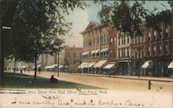 Main Street From Post Office Postcard