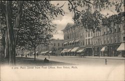 Main Street from Post Office Postcard