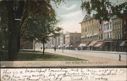 Main Street From P. O. Postcard