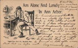Am Alone And Lonely In Ann Arbor Postcard