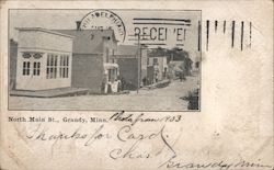 North Main Street, Grandy, Minn Postcard