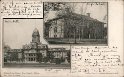 School for Deaf Faribault, MN Postcard Postcard Postcard