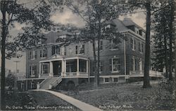 Phi Delta Theta Fraternity House Postcard