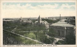 Birds-Eye View of University of Michigan Postcard