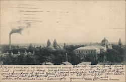 The Campus - University of Michigan Postcard