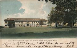 Homeopathic Hospital and Nurses Home Postcard