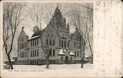 High School Jordan, MN Postcard Postcard Postcard