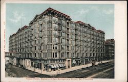 Palace Hotel, Market and New Montgomery Streets Postcard