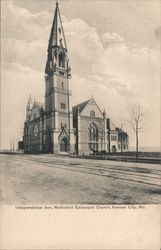 Independence Ave, Methodist Episcopal Church Kansas City, MO Postcard Postcard Postcard
