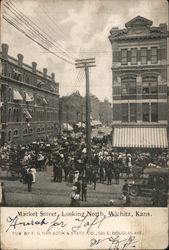 Market Street, Looking North Postcard