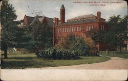 Library and Art Bldg., State University Postcard