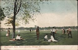 Washington Park Tennis Grounds Postcard