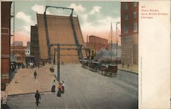 State Street, Jack Knife Bridge Chicago, IL Postcard Postcard Postcard