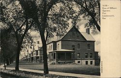 Row of Officers Quarters Fort Leavenworth, KS Postcard Postcard Postcard