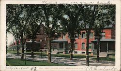 Grant Street Fort Leavenworth, KS Postcard Postcard Postcard