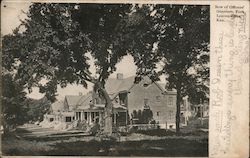 Row of Officers' Quarters Postcard