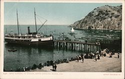 Boat Landing at Avalon Santa Catalina Island, CA Postcard Postcard Postcard