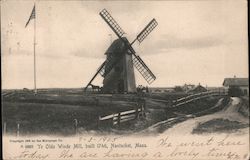 Ye Olde Winde Mill Built 1746 Postcard