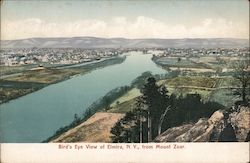 Bird's Eye View of City From Mount Zoar Postcard