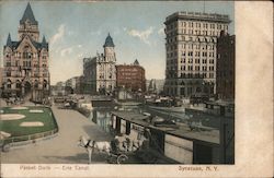 Packet Dock - Erie Canal Syracuse, NY Postcard Postcard Postcard